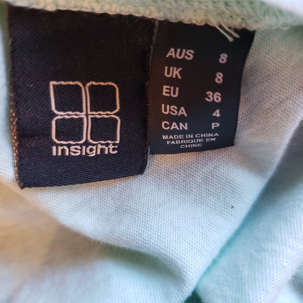 Insight Light Blue Floral Cross Tee - Picture 6 of 7
